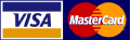 We accept Visa and Mastercard